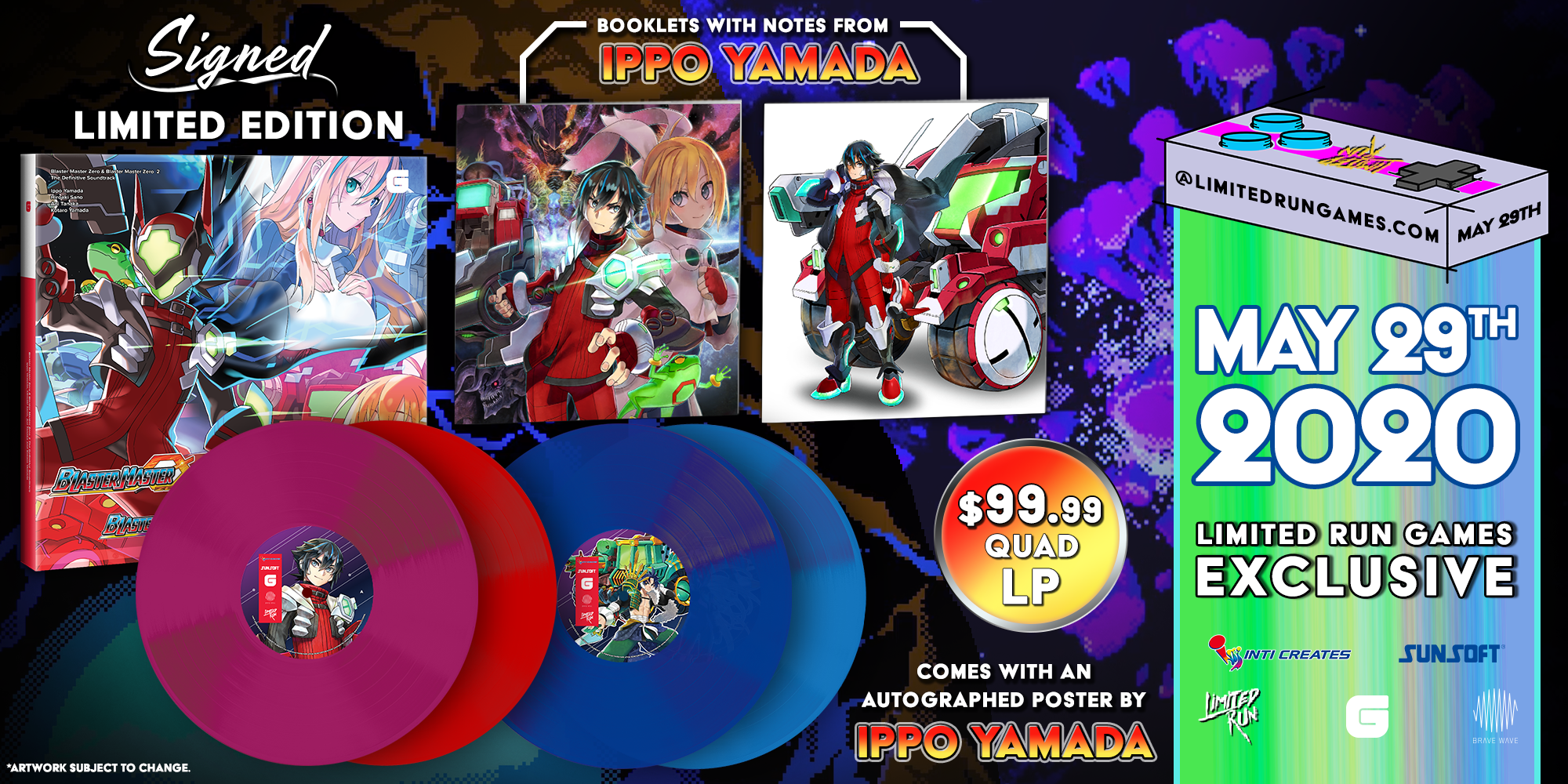 Blaster Master Zero 1 & 2 - 4LP Deluxe Vinyl Soundtrack Set