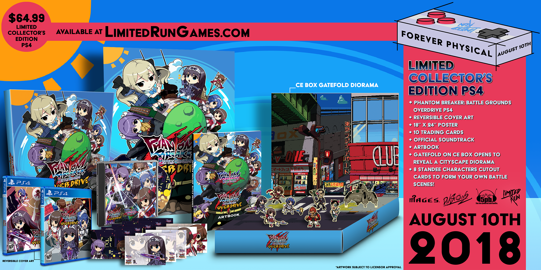 Trader Games - PHANTOM BREAKER BATTLE GROUNDS OVERDRIVE COLLECTOR PS4 USA NEW (LIMITED RUN GAMES 164) on Playstation 4