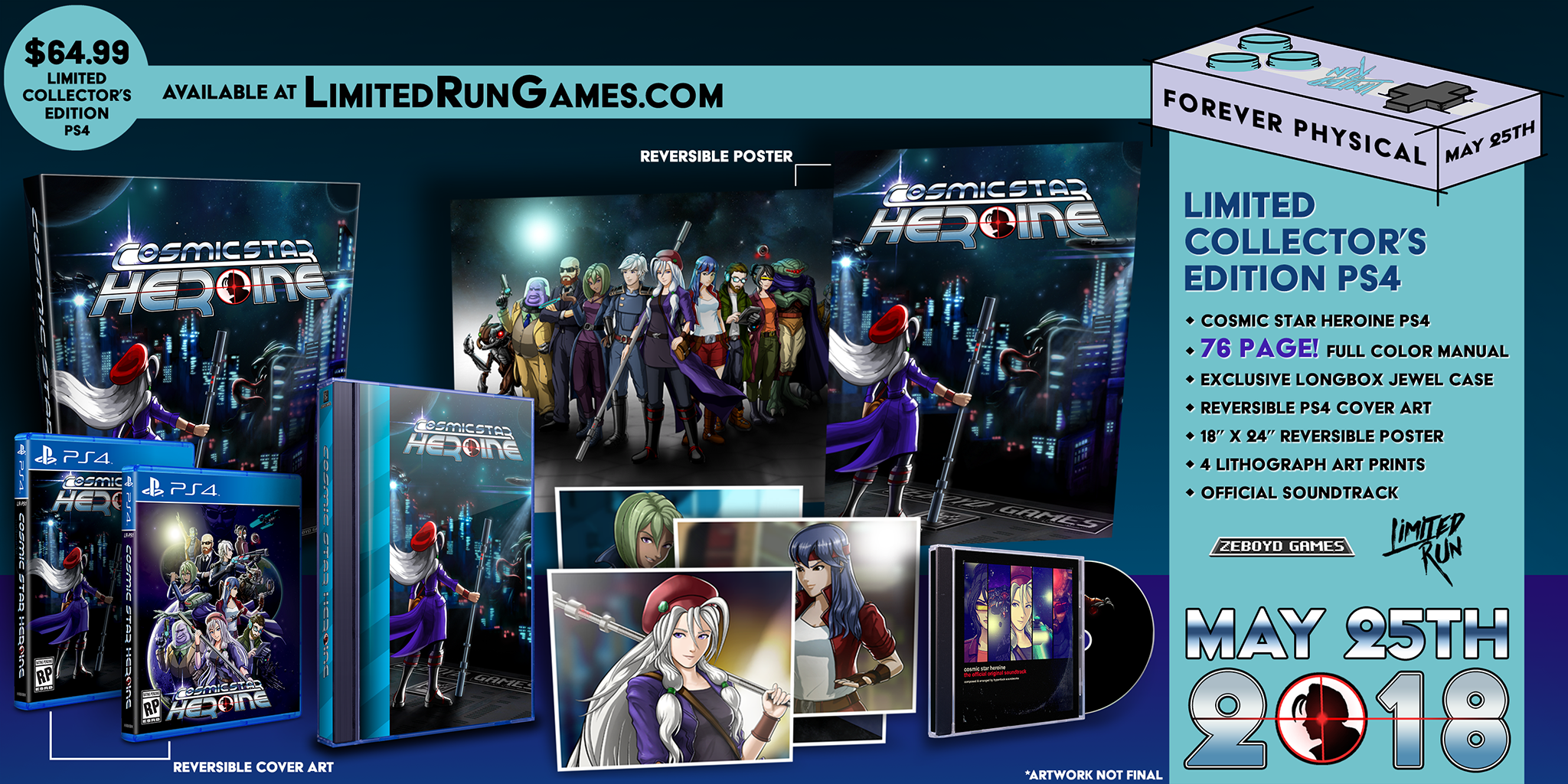 Limited Run #144: Cosmic Star Heroine Collector's Edition (PS4