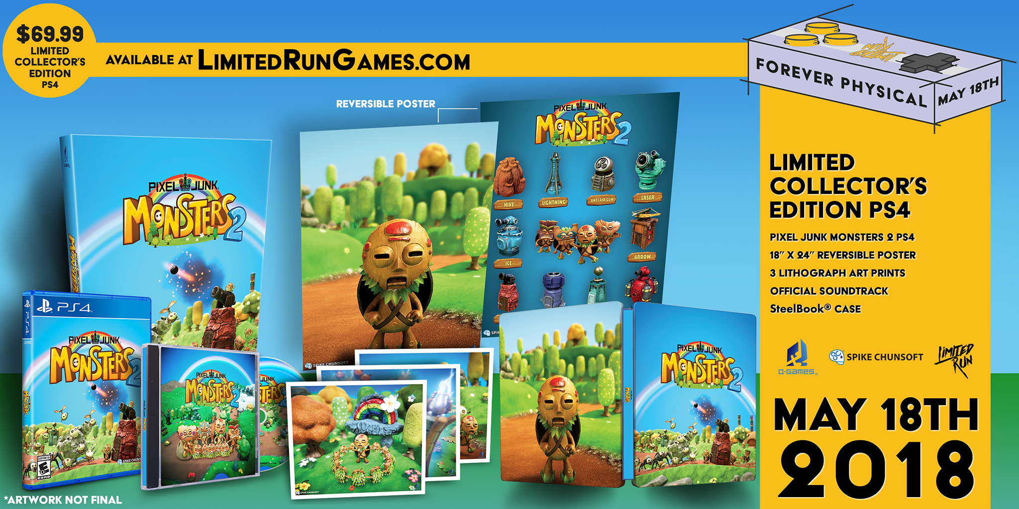 pixeljunk monsters 2 Limited Run #150: PixelJunk Monsters 2 Collector's Edition (PS4) – Limited  Run Games