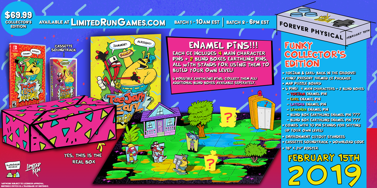 Switch Limited Run #29: ToeJam & Earl: Back in the Groove Collector's Edition