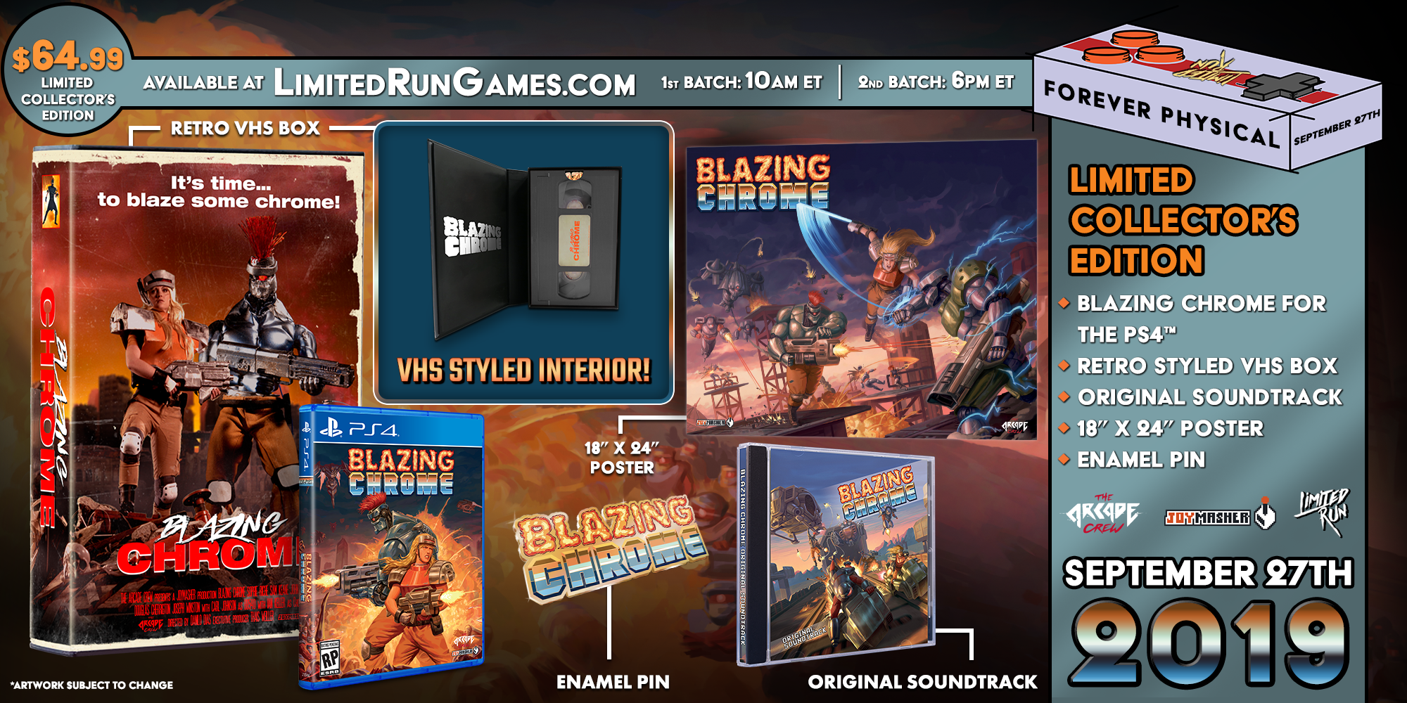 Limited Run #296: Blazing Chrome VHS Edition – Limited Run Games