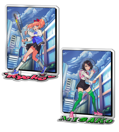 River City Girls Acrylic Standee Set