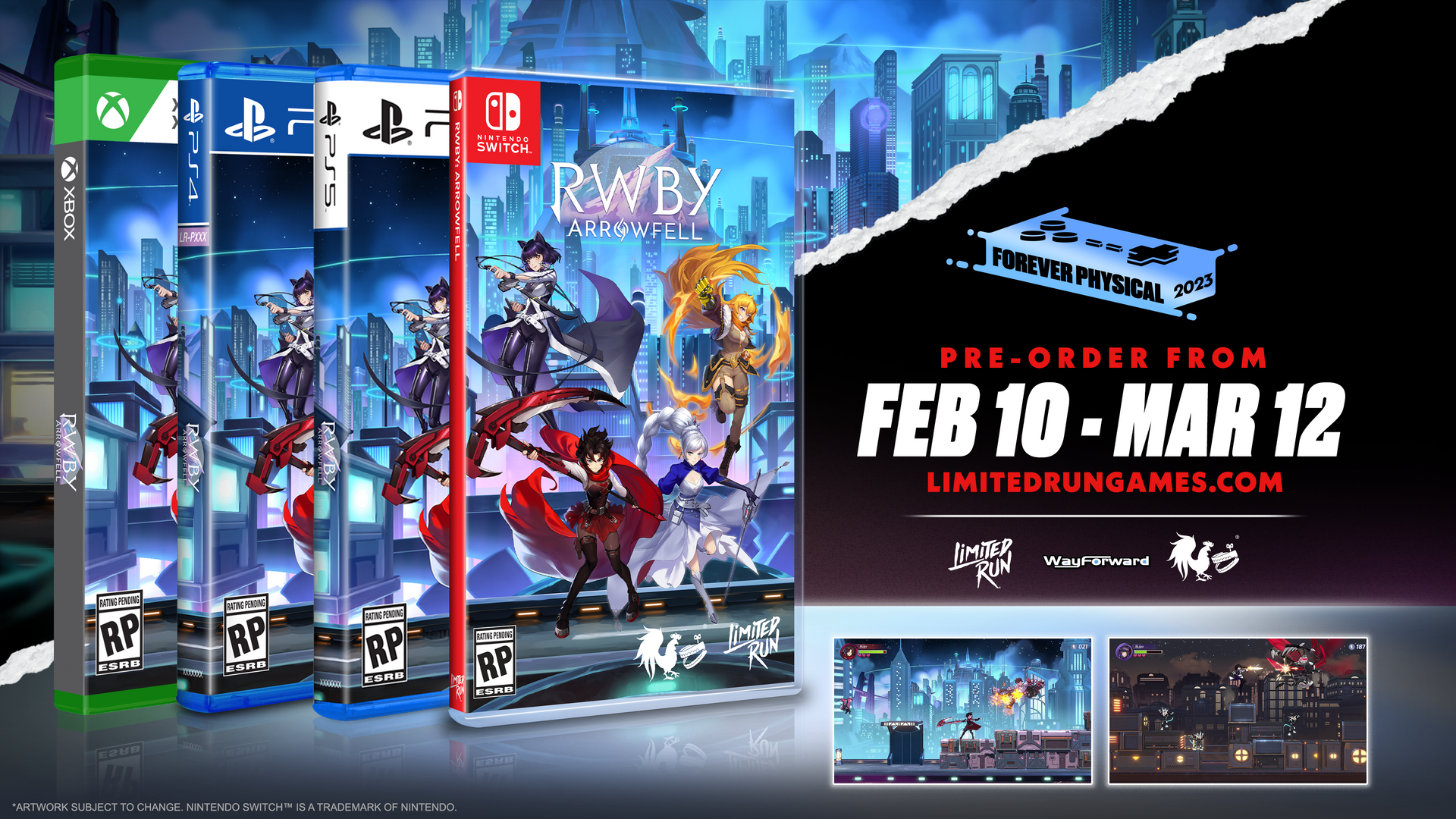 Switch Limited Run #177: RWBY: Arrowfell – Limited Run Games