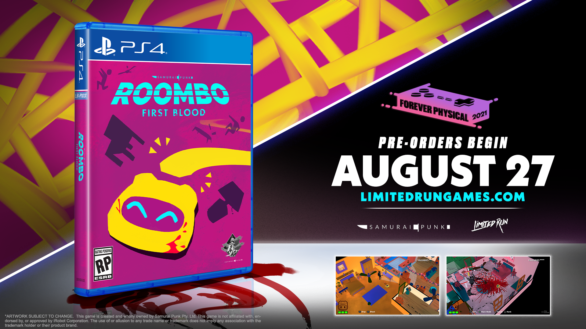 Limited Run #399: Roombo: First Blood (PS4) – Limited Run Games