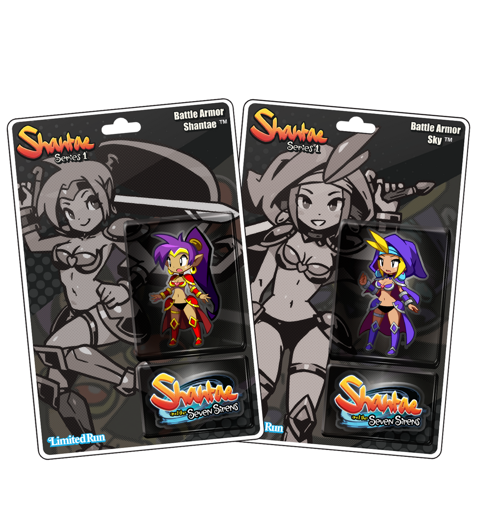 Shantae and the Seven Sirens Blister Pack Acrylic Figures