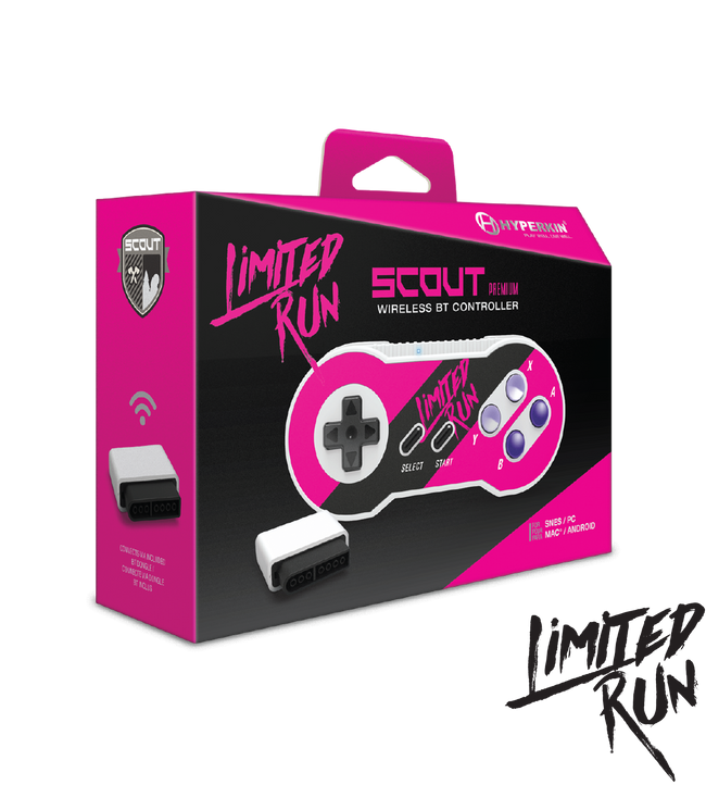 Limited Run Hyperkin Scout Wireless SNES Controller (Pink)