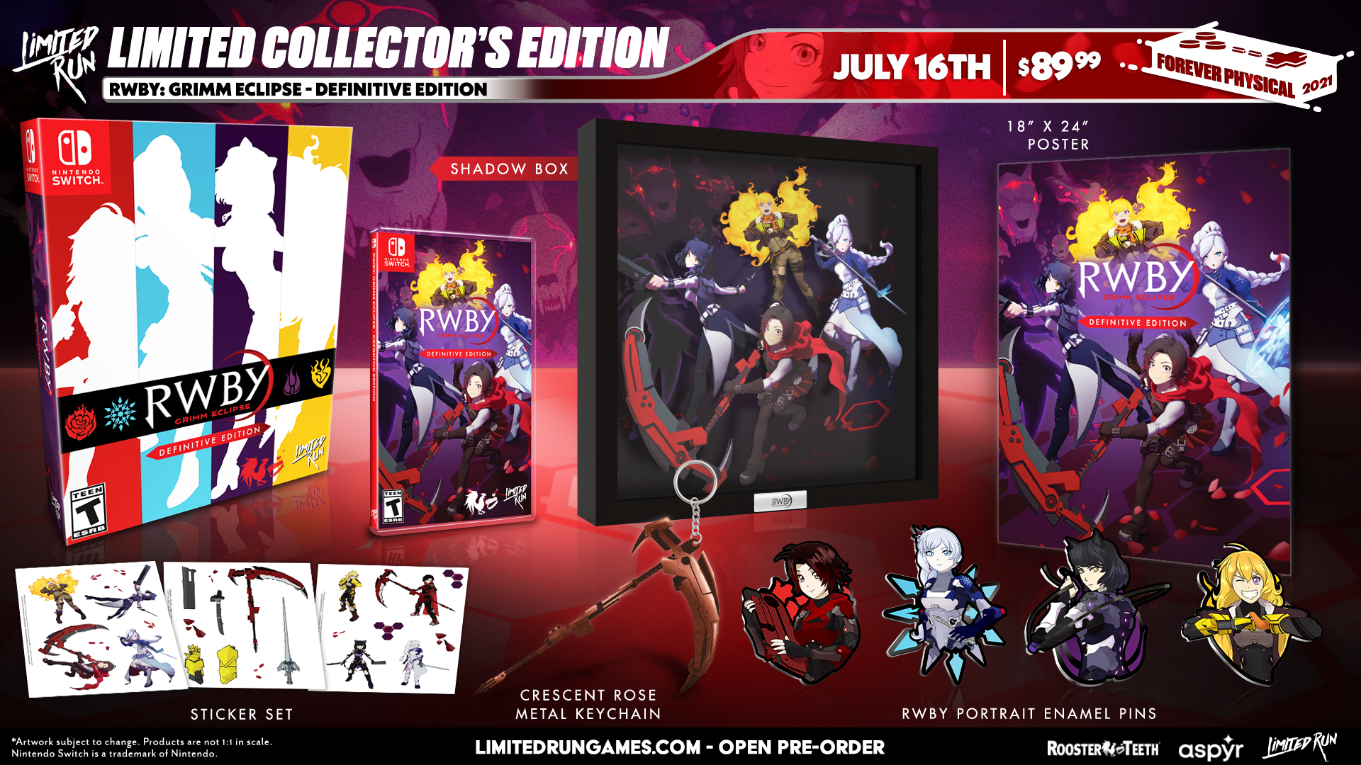 Switch Limited Run #113: RWBY: Grimm Eclipse - Collector's Edition Switch Limited Run #113: RWBY: Grimm Eclipse - Collector's Edition