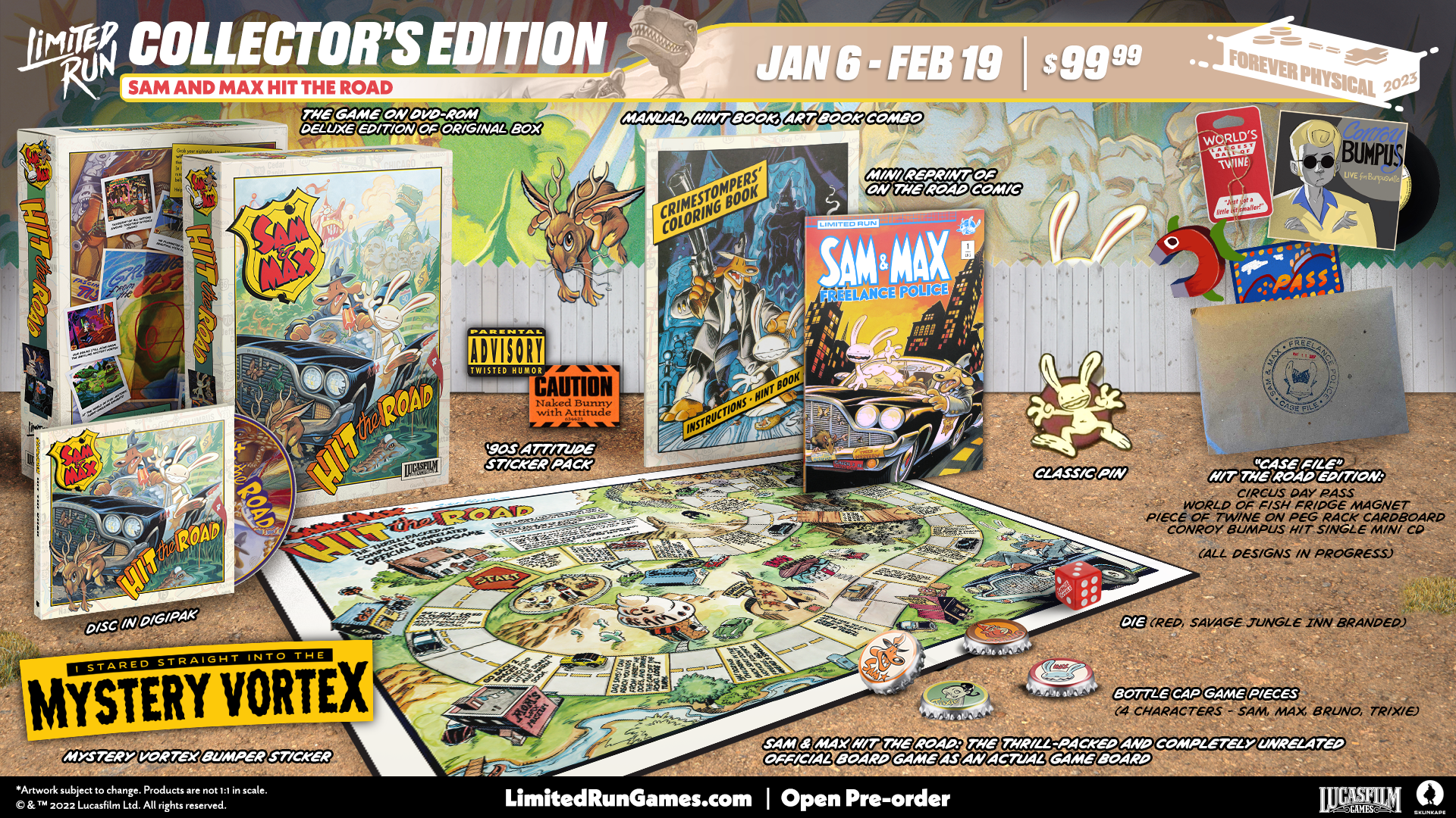 Sam & Max Hit the Road Collector's Edition (PC) – Limited Run Games