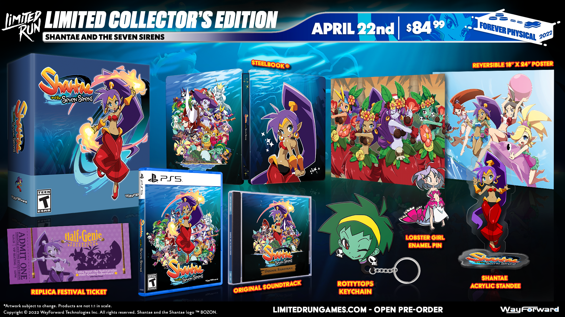 PS5 Limited Run #7: Shantae and the Seven Sirens Collector's PS5 Limited Run #7: Shantae and the Seven Sirens Collector's