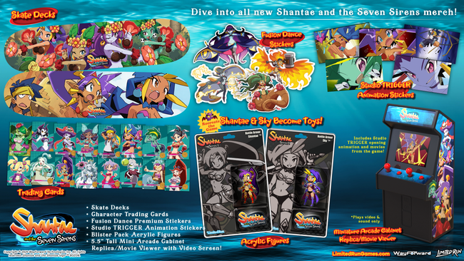 Shantae and the Seven Sirens Blister Pack Acrylic Figures