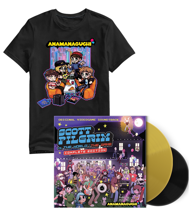 Scott Pilgrim Vs. The World: The Game Vinyl Soundtrack And Shirt Bundle