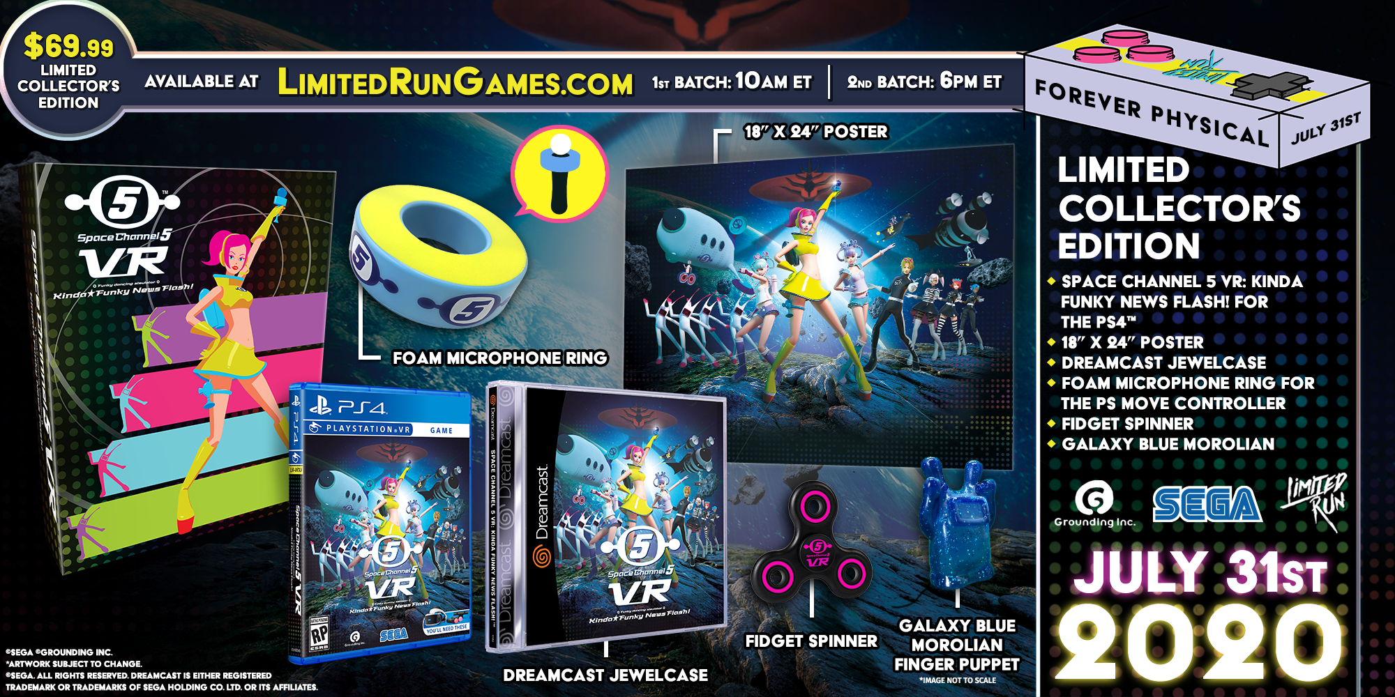 Space Channel 5 VR Kinda Funky News Flash – Limited Run 353 – PS4 – Comme Neuf