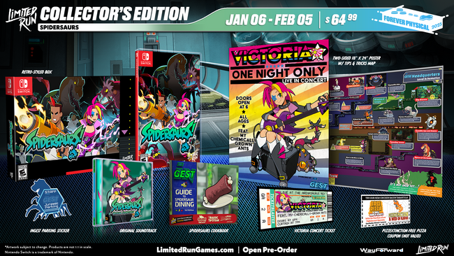 Switch Limited Run #172: Spidersaurs Collector's Edition