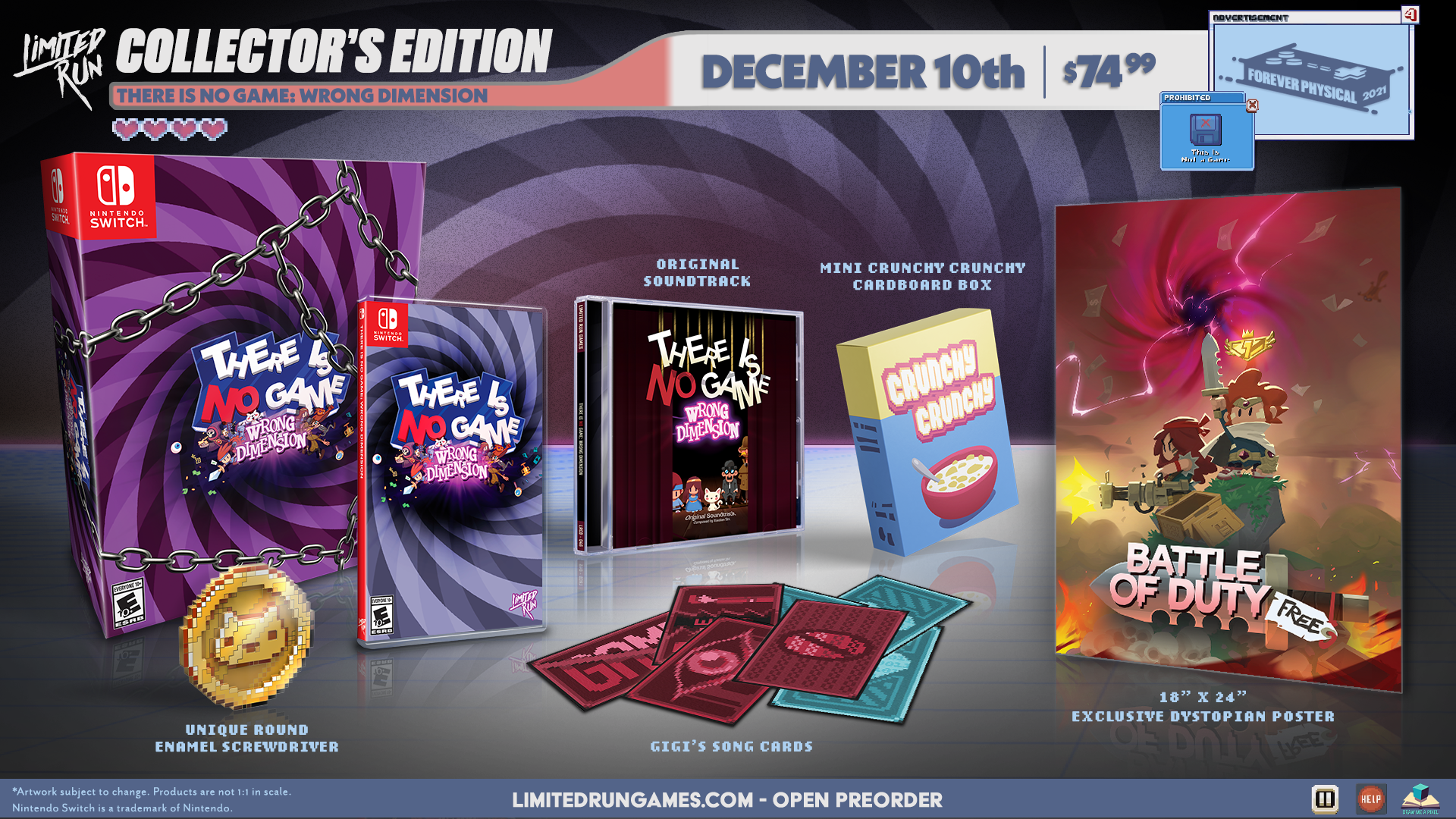 There Is No Game: Edizione Da Collezione Per Nintendo Switch - Limited Run #131 - Nuovo Sigillato - Foto 1