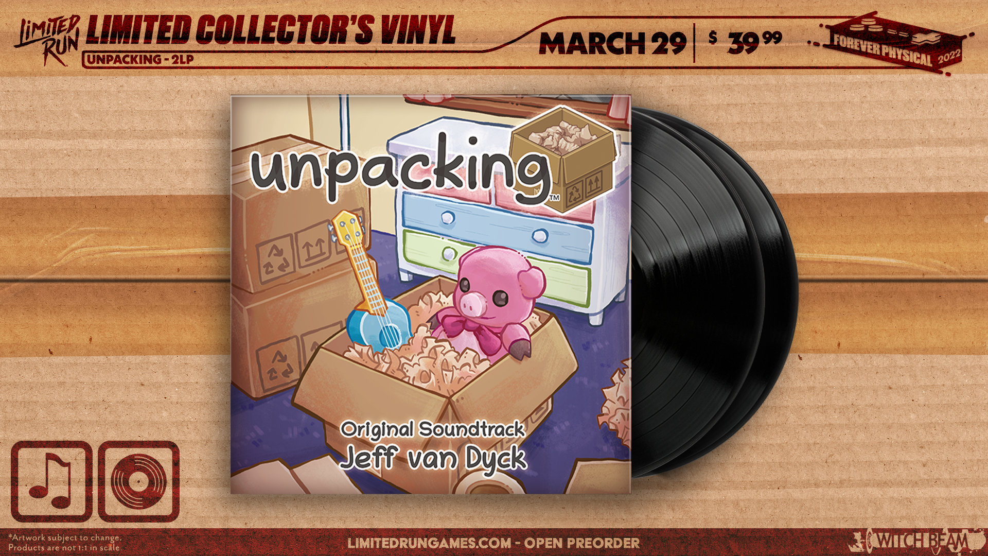 Unpacking - 2LP Vinyl Soundtrack – Limited Run Games