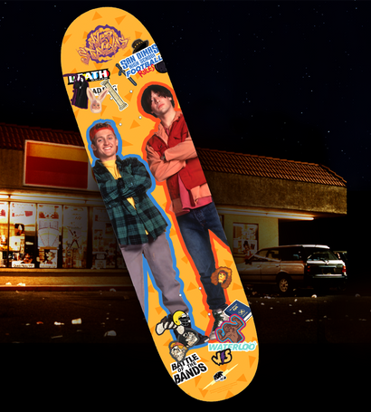 Bill & Ted's Excellent Retro Collection - Skateboard Deck