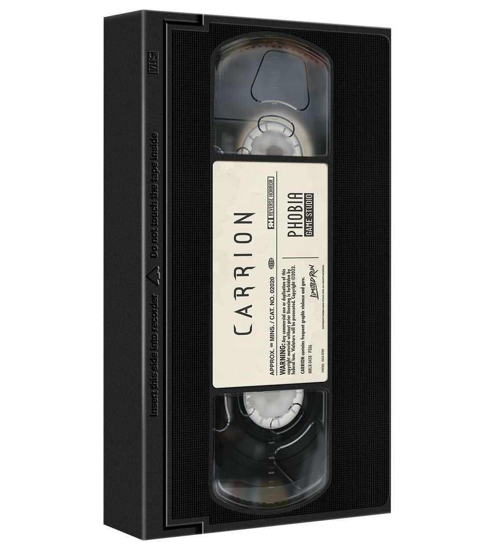 Limited Run #458: CARRION VHS Edition (PS4) – Limited Run Games Limited Run #458: CARRION VHS Edition (PS4) – Limited Run Games