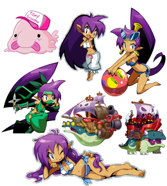 Shantae: Half-Genie Hero Sticker Set