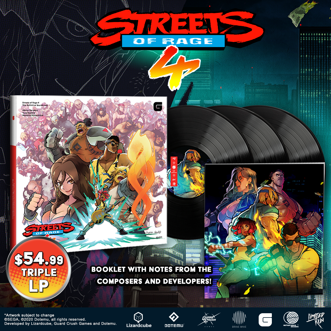 Streets of Rage 4 - 3LP Vinyl Soundtrack