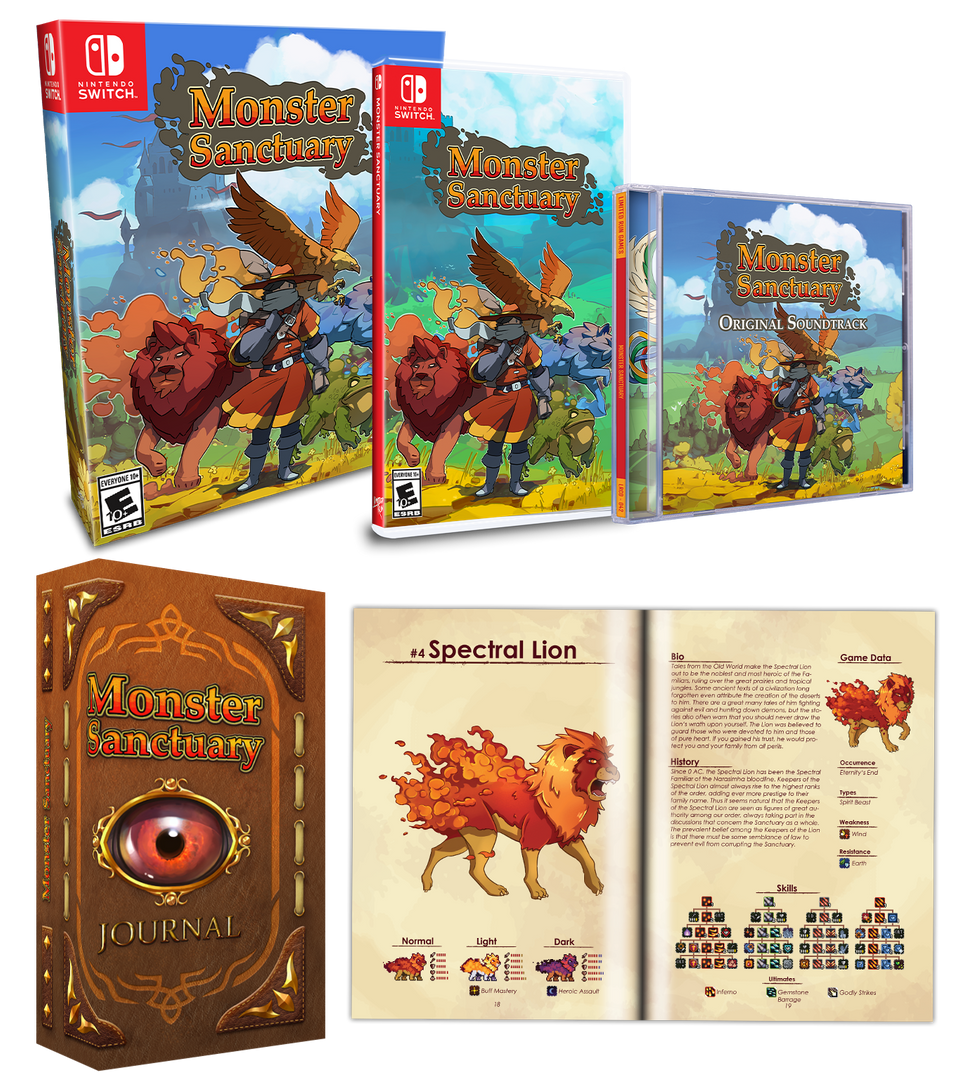 Switch Limited Run #134: Monster Sanctuary Collector's Edition Switch Limited Run #134: Monster Sanctuary Collector's Edition