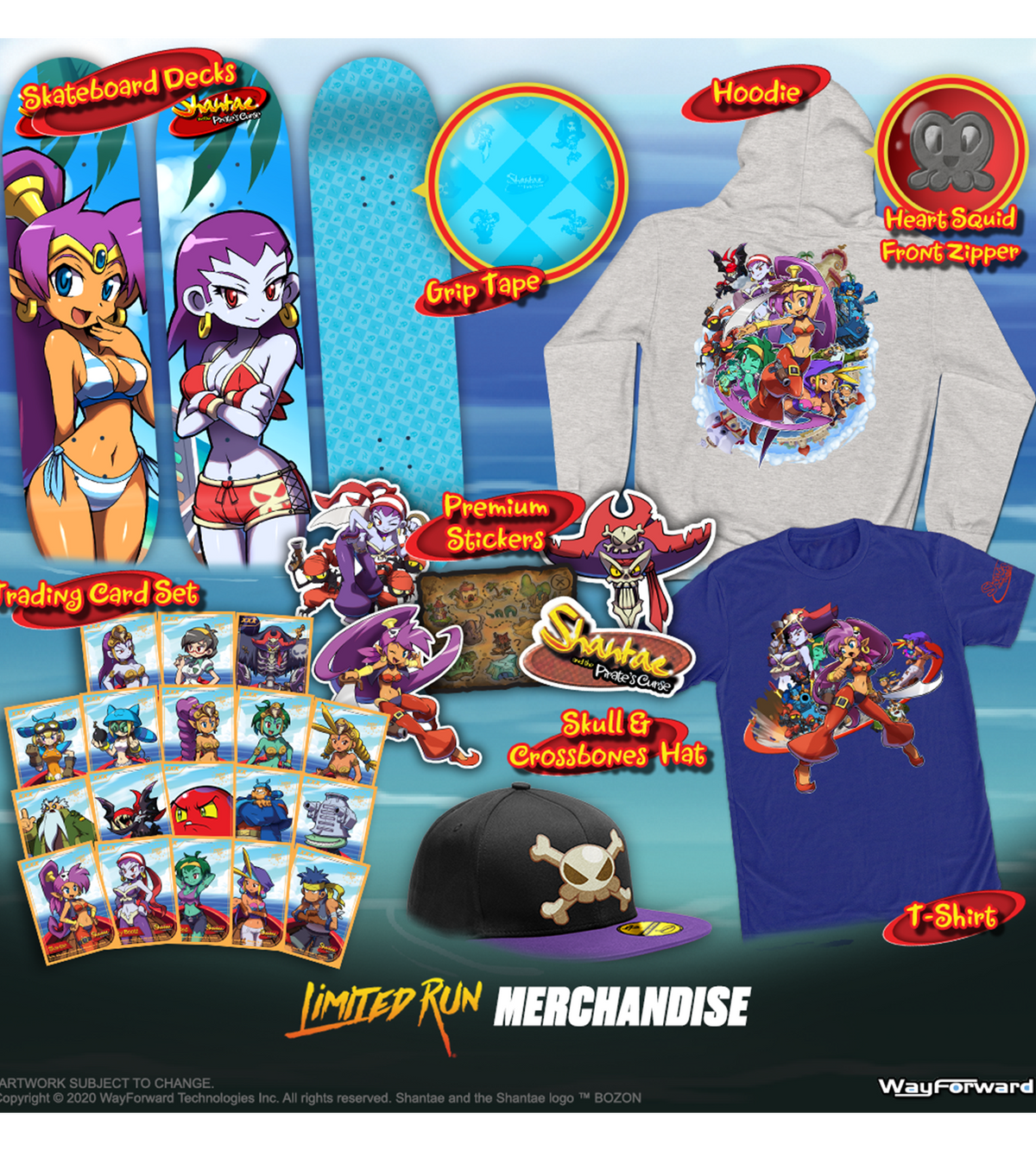 Shantae and the Pirate's Curse - Skateboard Deck (Shantae)