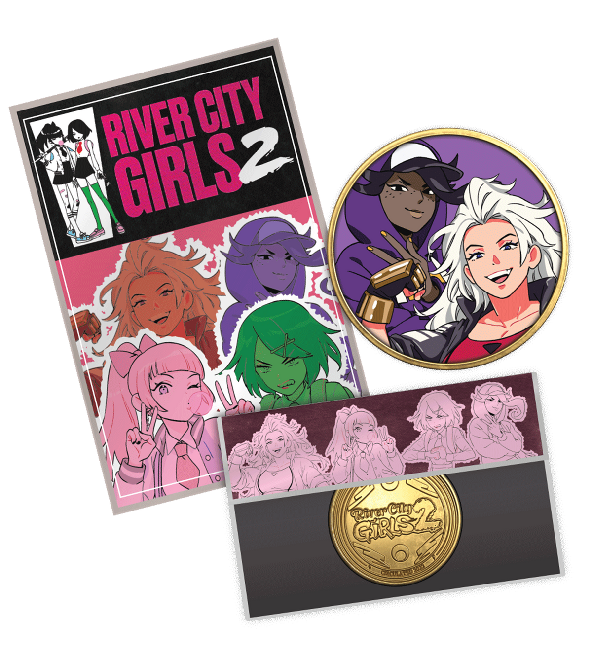 River City Girls 2 Commemorative Collectible Coin