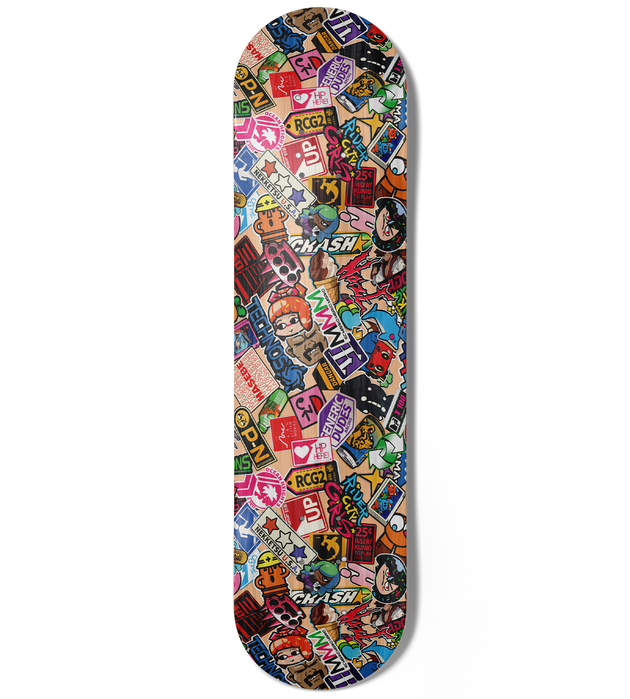 River City Girls 2 Sticker Bomb Skateboard Deck