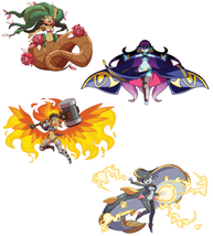 Shantae and the Seven Sirens Fusion Dance Premium Stickers