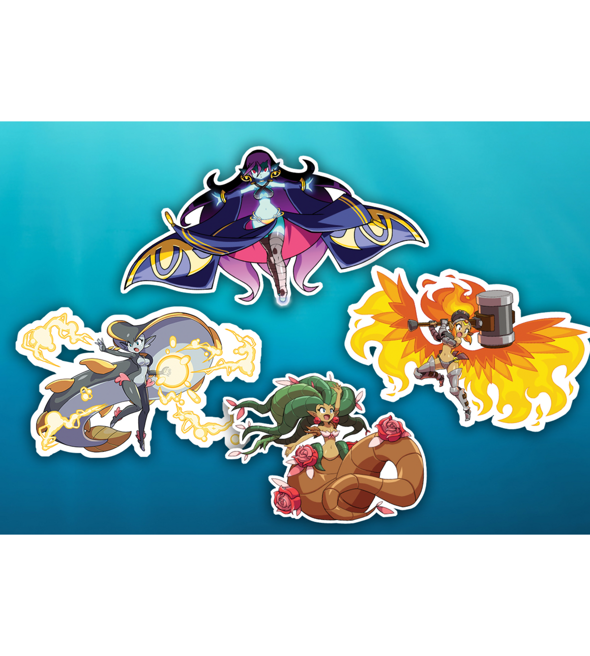 Shantae and the Seven Sirens Fusion Dance Premium Stickers