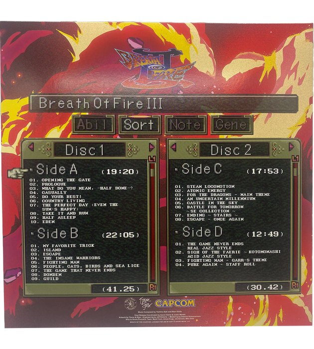 BREATH OF FIRE III  - 2LP Vinyl Soundtrack (Exclusive Variant)