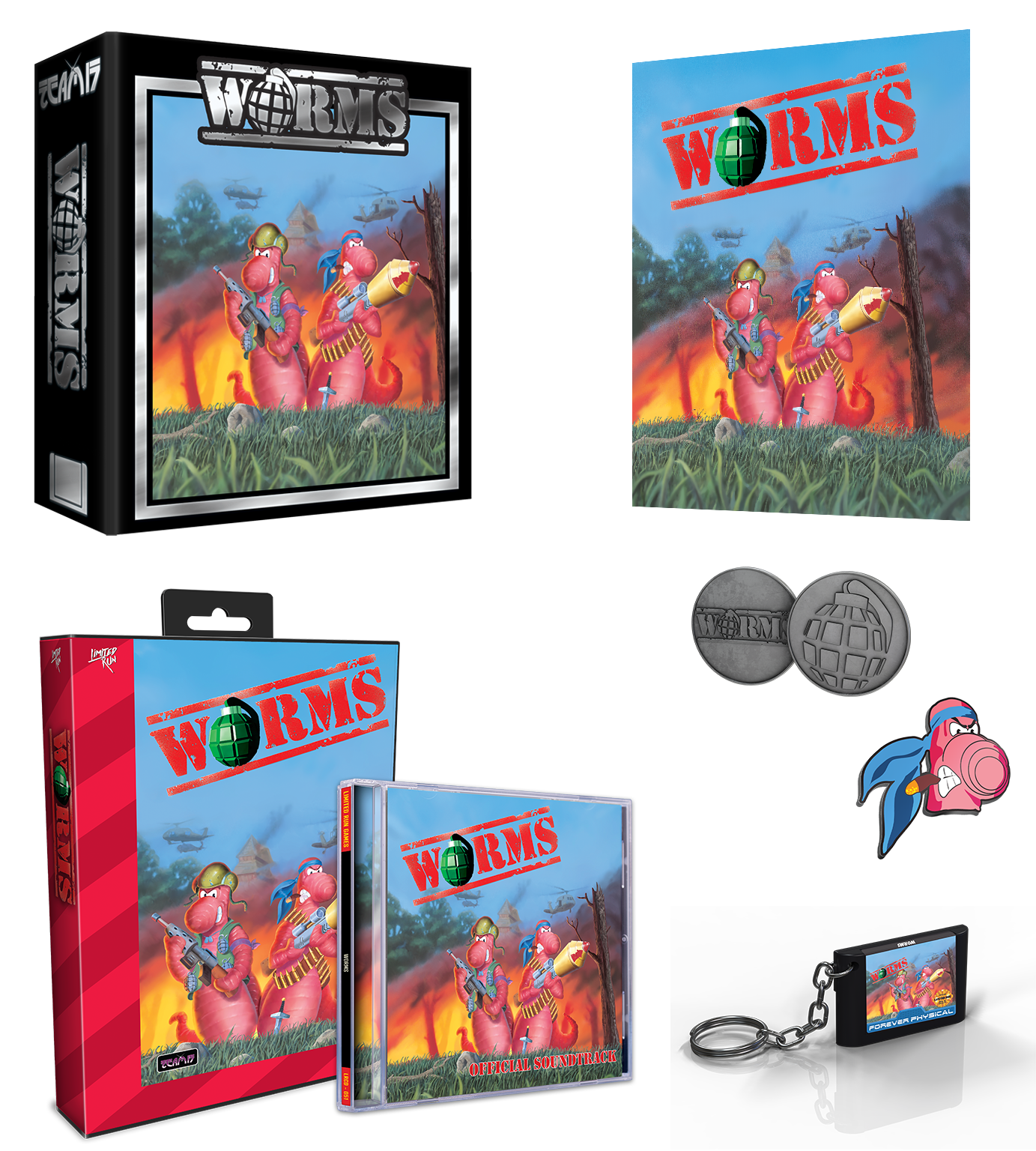 Worms Sur Megadrive – Version US (NTSC) – NEUF Sous Blister – Limited Run Game